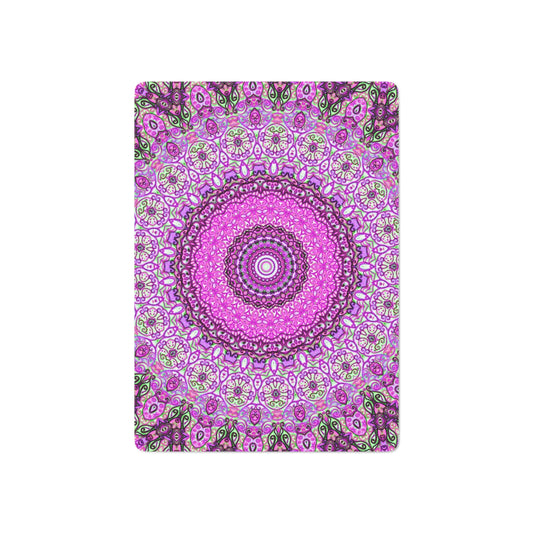 Mandala Playing Cards in Pink + Purple