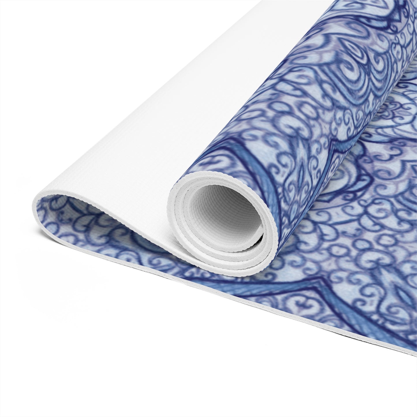 Mandala Yoga Mat in Blue