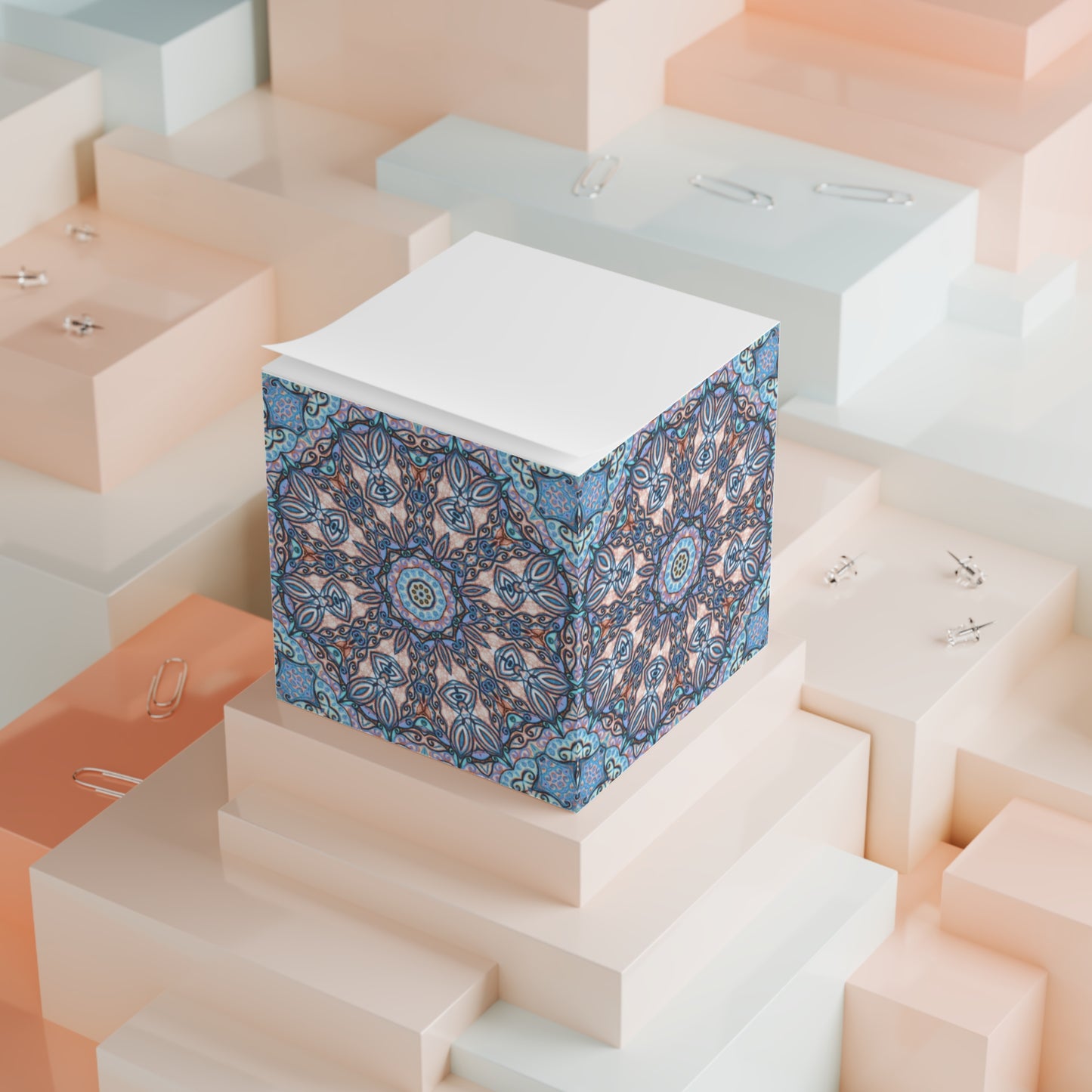 Mandala Note Cube (Blues)