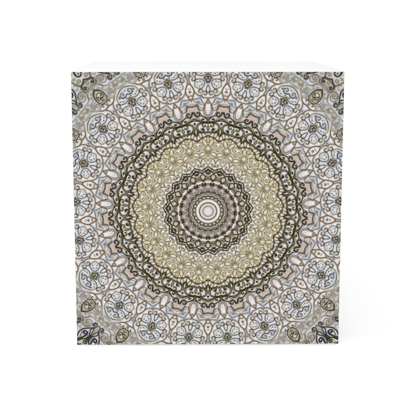 Mandala Note Cube (Browns)