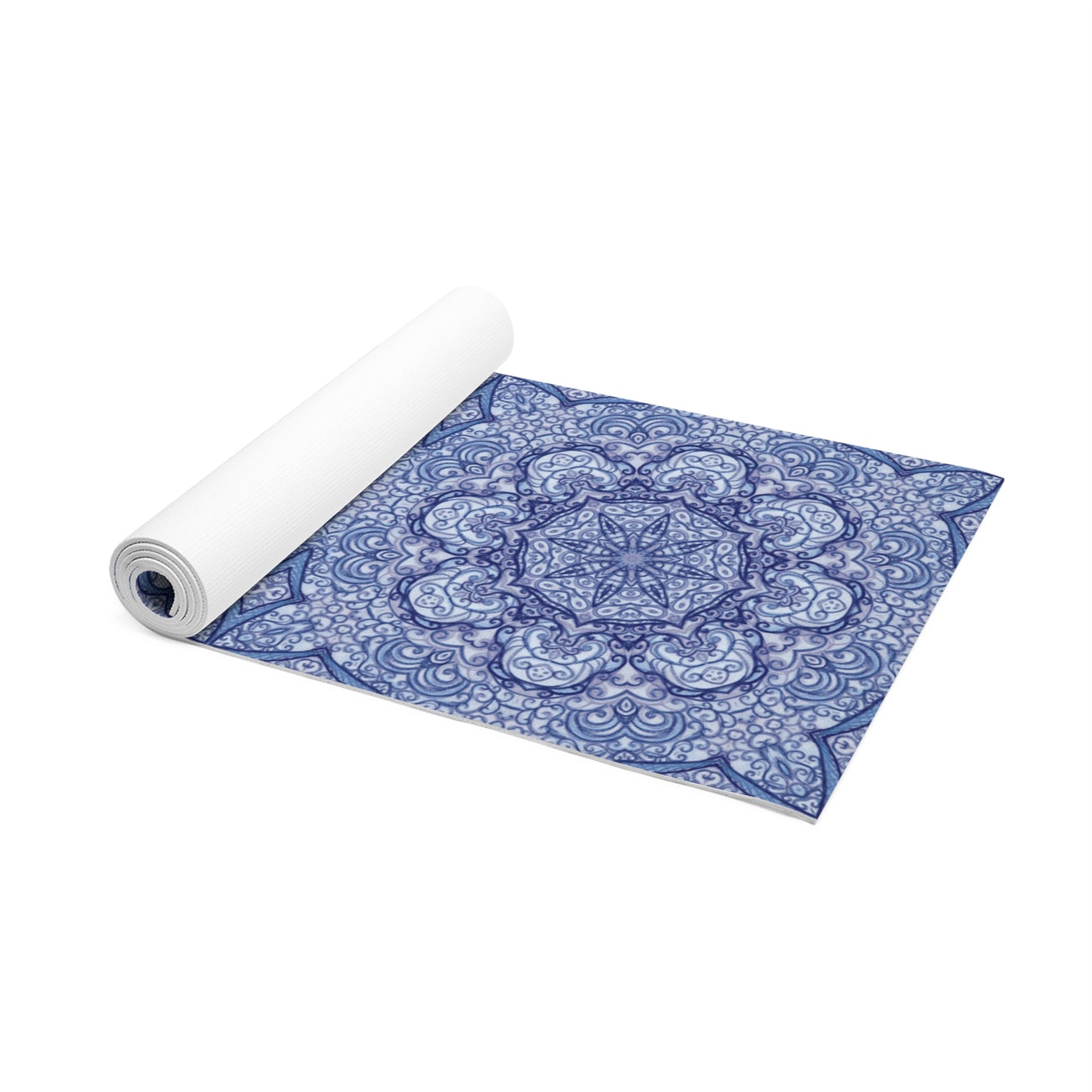 Mandala Yoga Mat in Blue
