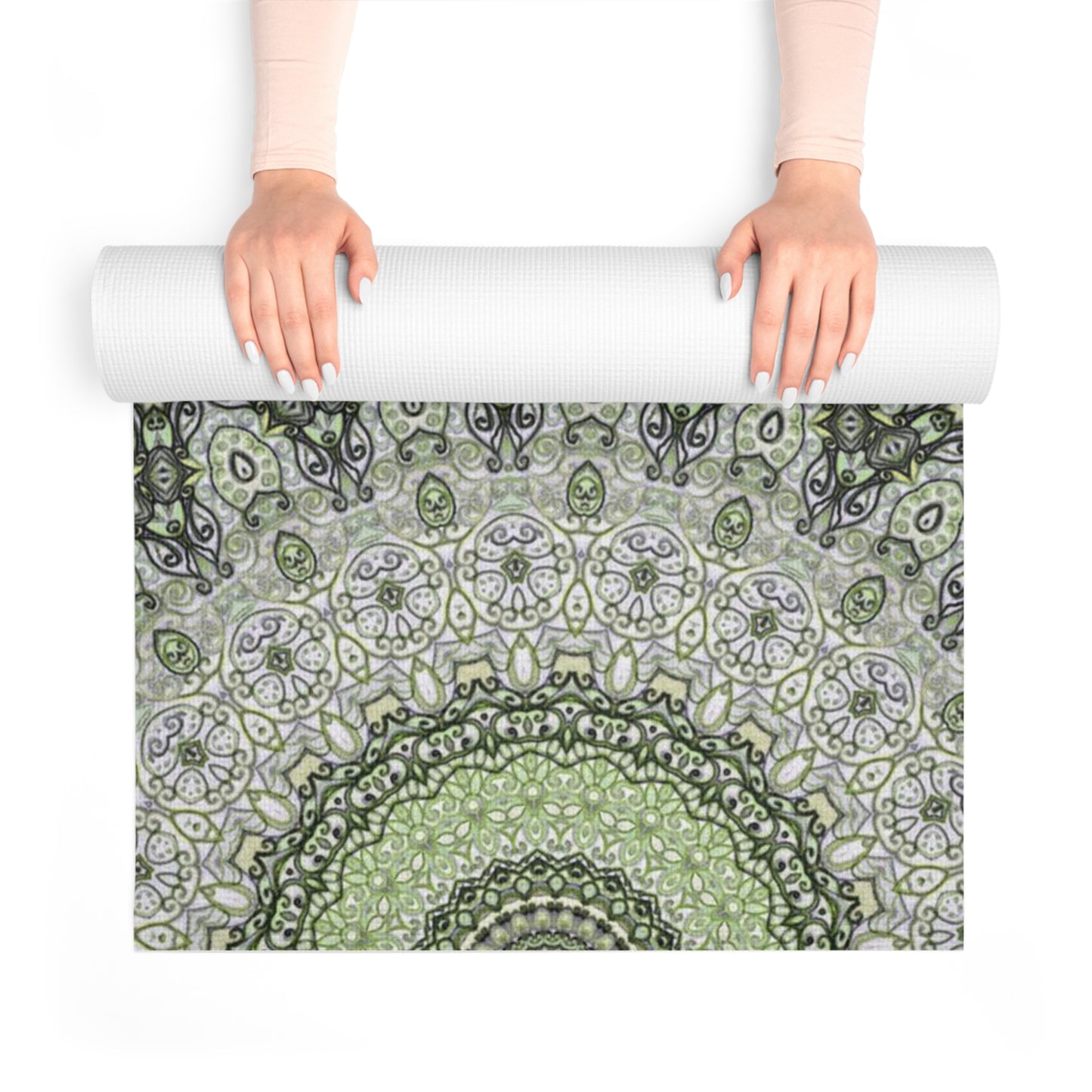 Mandala Yoga Mat in Green